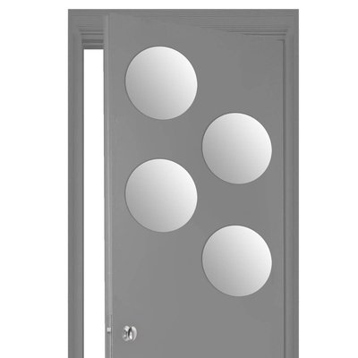 Lot de 4 miroirs adhésifs ronds ATMOSPHERA
