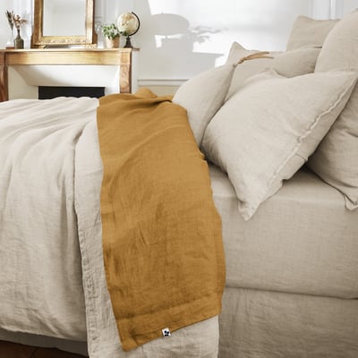 Drap plat lin lavé collection Soline EDEN