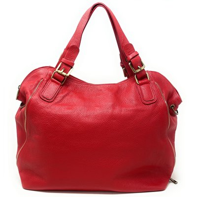 Grand sac à main en cuir grainé italien CAMELIA OH MY BAG