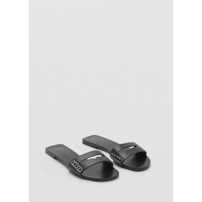 Sandales lanière cuir MANGO