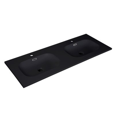 Plan double vasque intégré en résine STUDIO MOB IN
