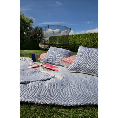 Recycled Woven Zig Zag Pattern Rug HUG RUG WOVEN