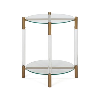 Table d'appoint en verre, ronde Garett RECOLLECTION
