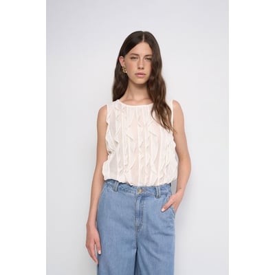 TOP AVEC FEUILLES SALSA JEANS