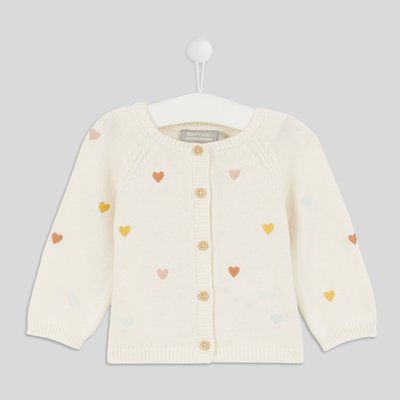 Cardigan brodé contenant de la laine, certifié OEKO-TEX BOUT'CHOU