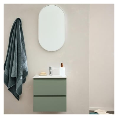 Meuble vasque suspendu 45cm avec plan céramique SORRENTO MOB IN