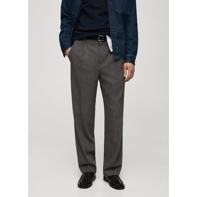 Pantalon pinces straight-fit MANGO MAN