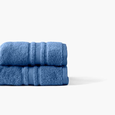 Drap de bain coton LOLA II CARRE BLANC