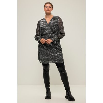 Robe ajustée à col en V et manches longues STUDIO UNTOLD