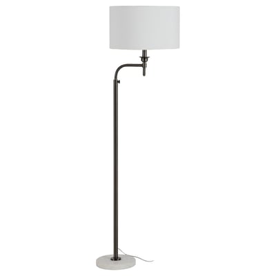 Lampadaire design en laiton et marbre RECOLLECTION