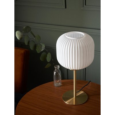 Lampe laiton et verre strié CYRILLUS