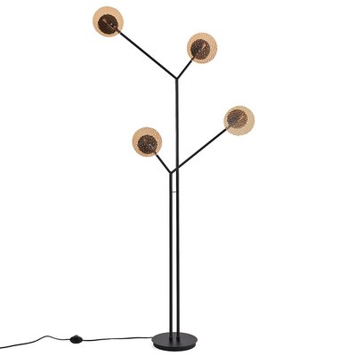 Lampadaire métal fer et verre ambré, Palma LA REDOUTE INTERIEURS