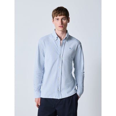 Chemise standard en piqué à manches longues NEXT