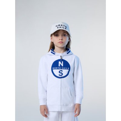 Sweat-shirt à capuche à fermeture Éclair intégrale avec maxi logo NORTH SAILS
