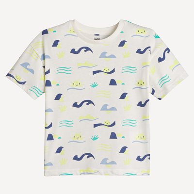 Camiseta de cuello redondo con estampado de olas y soles LA REDOUTE COLLECTIONS