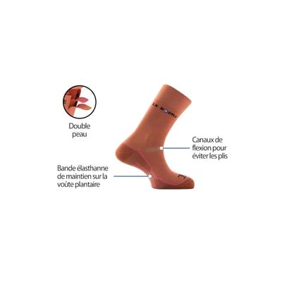 Mi-chaussettes en polyester et polyamide New Double Authentic THYO