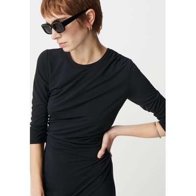 Robe de soirée froncée strass épaules IKKS