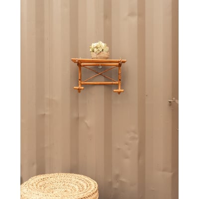 Porte-manteau mural en rotin Max N°493 - Bon état DEBONGOUT