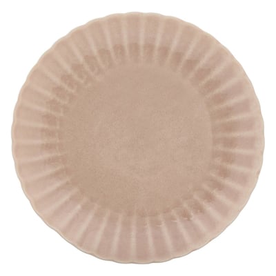Lot de 4 assiettes plate ronde en grès ROMY ATMOSPHERA