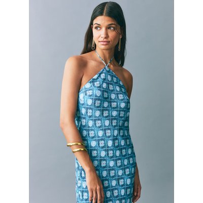 Robe imprimé emmanchures américaines MANGO TEEN