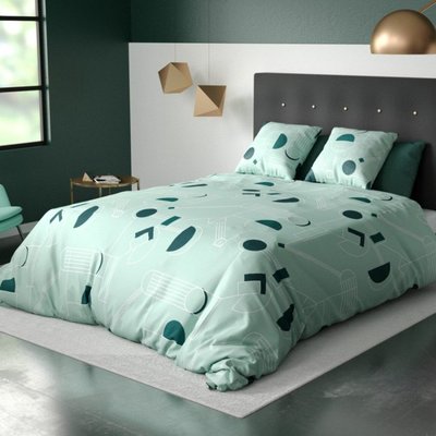 Housse de couette  HAWAK  microfibre DECORATIE