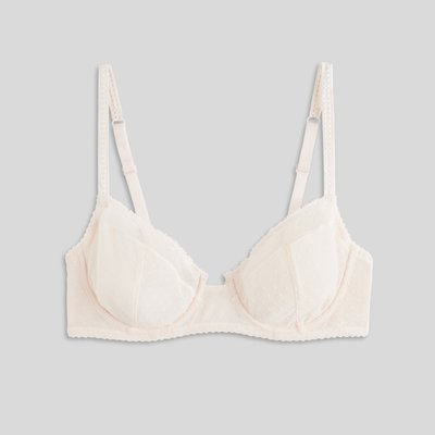 Soutien-gorge Paddé Adele En Tulle Flockée MONOPRIX