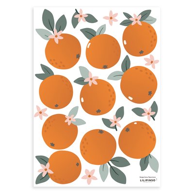 Stickers muraux les oranges LOUISE LILIPINSO