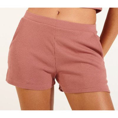 Short en  maille côtelée homewear Pike Passion BANANA MOON