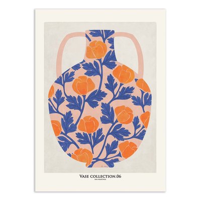 Affiche 50x70 cm - Vase collection V5 - El Buen Limon WALL EDITIONS