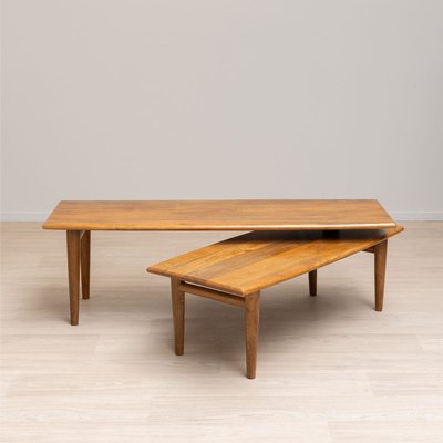 Table basse gigogne pivotante en manguier Roxette Chehoma CHEHOMA