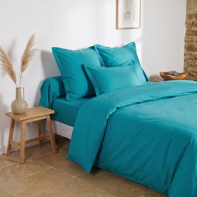Housse De Couette Uni Percale De Coton - UNIS PERCALE TRADITION DES VOSGES