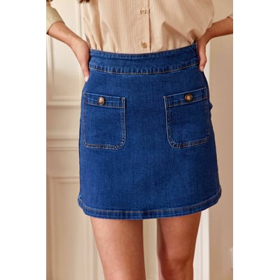 Jupe courte en denim, JADA LA PETITE ETOILE