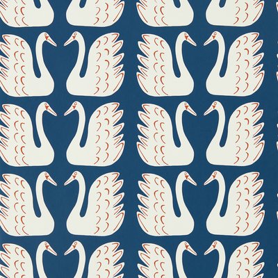 Swim Swam Swan Wallpaper SCION