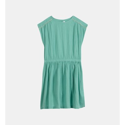 Robe Malia Mancherons Gaze De Coton Biologique GALERIES LAFAYETTE