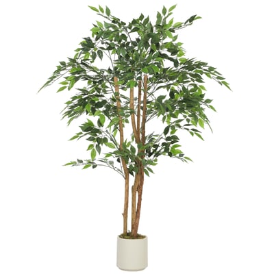 Plantes artificielles PEVA Vert HOMCOM