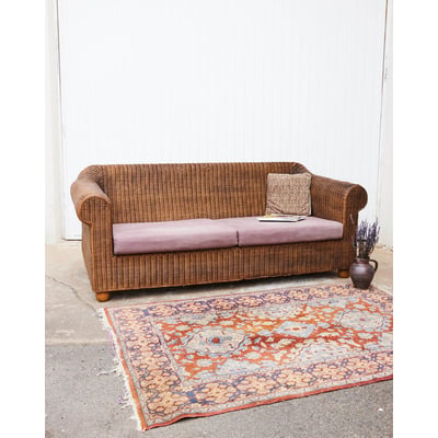 Canapé en rotin vintage Jacques N°143 - Bon état DEBONGOUT