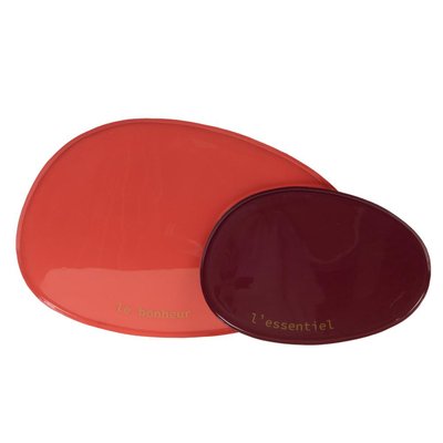 Set de 2 plateaux   en métal-ELÉGANCE AMADEUS