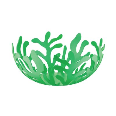 Corbeille À Fruits Mediterraneo Ø21 Cm En Acier Vert ALESSI