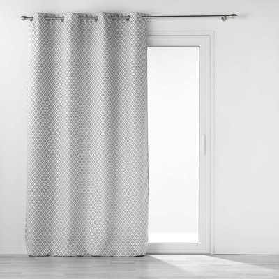 Rideau Jacquard motif losange DOUCEUR D'INTÉRIEUR
