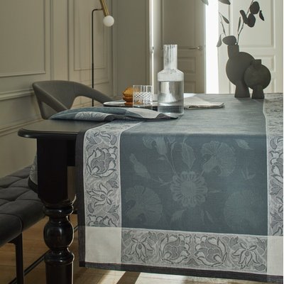 Chemin de table en Lin, Ottomane, Made in France LE JACQUARD FRANCAIS