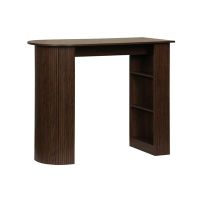 Table bar, table haute de cuisine décor bois avec rangements WALLIS SWEEEK