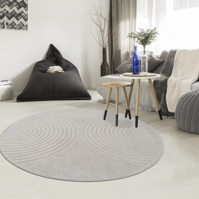 Tapis rond DEMILU Tapis doux en relief UN AMOUR DE TAPIS