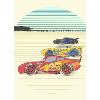 Papier peint Komar - Cars Stream Lines - 200 x 280 cm HEXOA