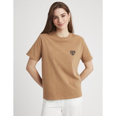 T-shirt broderie léopard BZB
