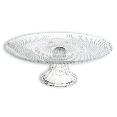 Plat sur pied en verre 30cm, ORION NOVASTYL