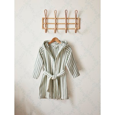 Peignoir coton rayé enfant CYRILLUS