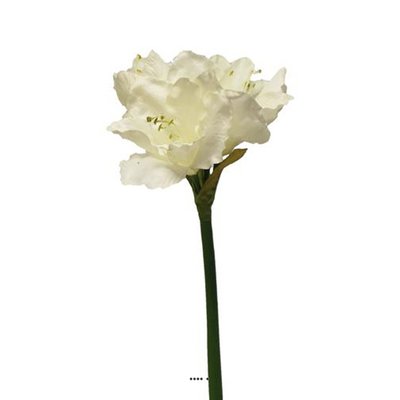 Amaryllis artificiel H 65 cm Superbe Crème ARTIFICIELLES