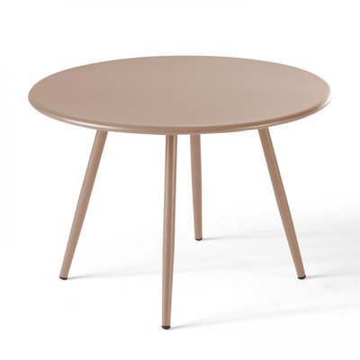 Table basse de jardin ronde 50cm acier thermolaqué, PALAVAS OVIALA