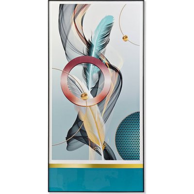 Tableau abstrait en aluminium, Glam RECOLLECTION
