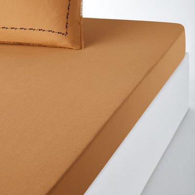 Fixleintuch Eleanor aus Baumwolle/Leinen, Steg 30 cm LA REDOUTE INTERIEURS